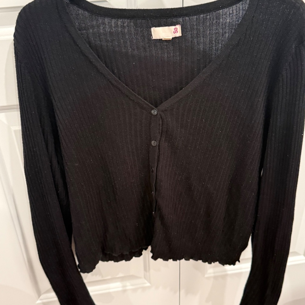 Button Up Ribbed Top - Picture 2 of 3